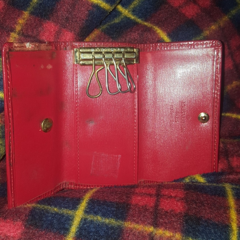 Louis vuitton red epi leather key holder gold - Picture 7 of 8